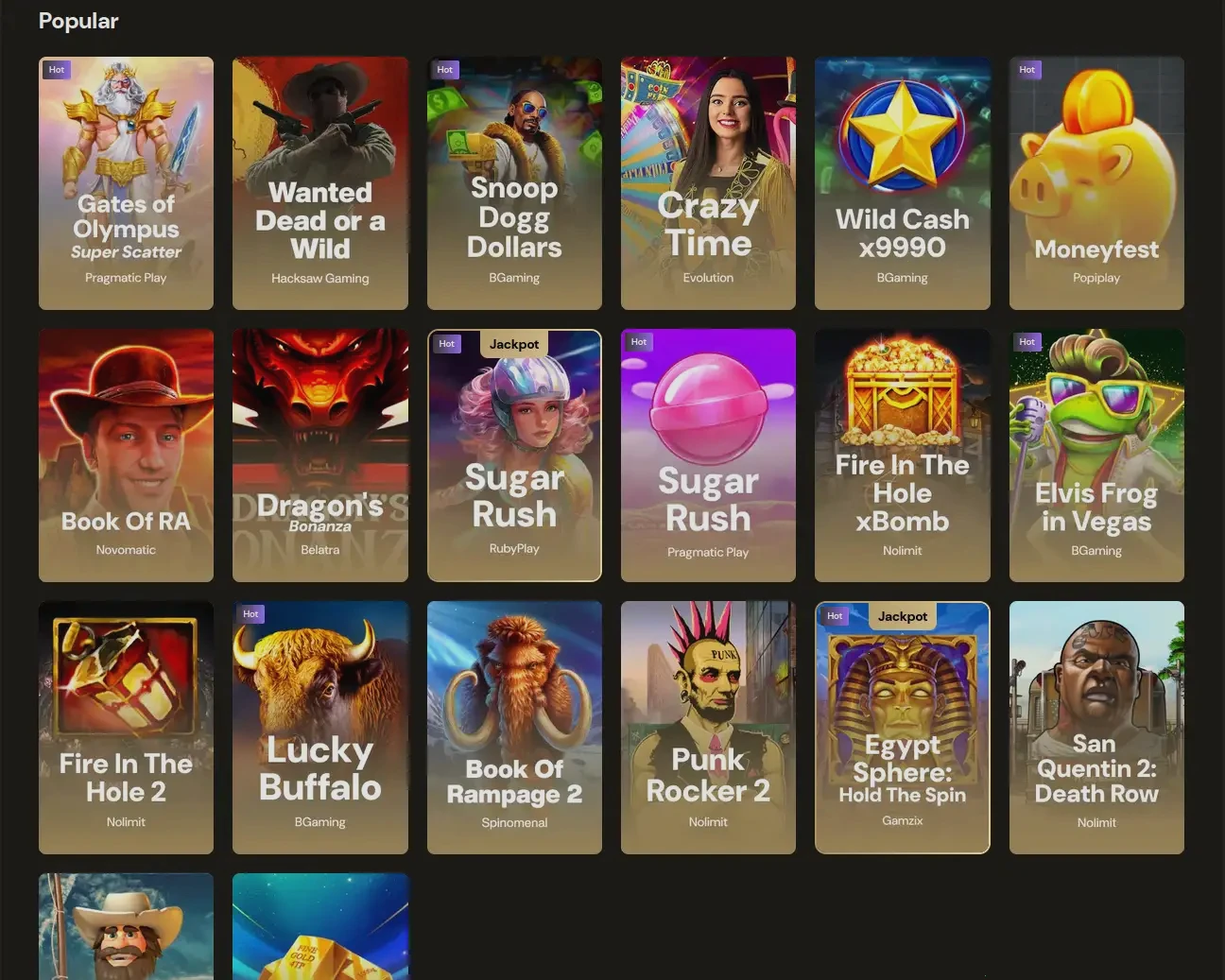 Boomerang Casino overzicht